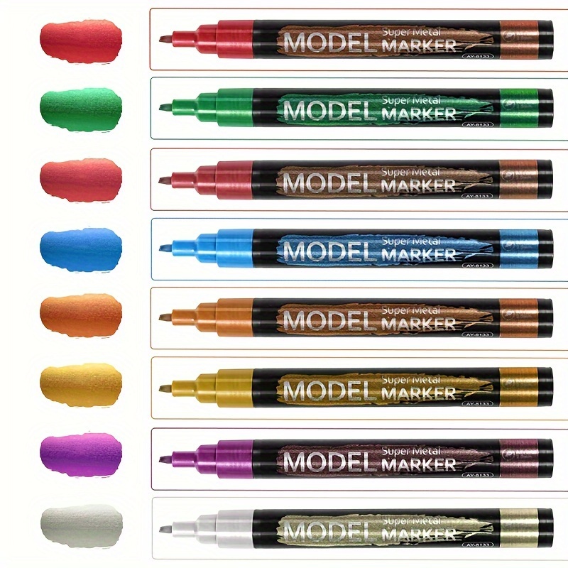 Model Color Set: Metallic Colors (8)