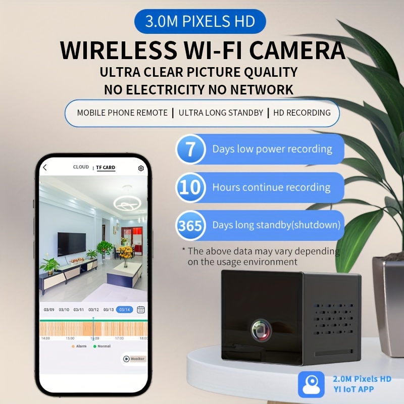 Mini Cámara Espía Wifi 1080p Cámara Batería Últimas 7 Horas