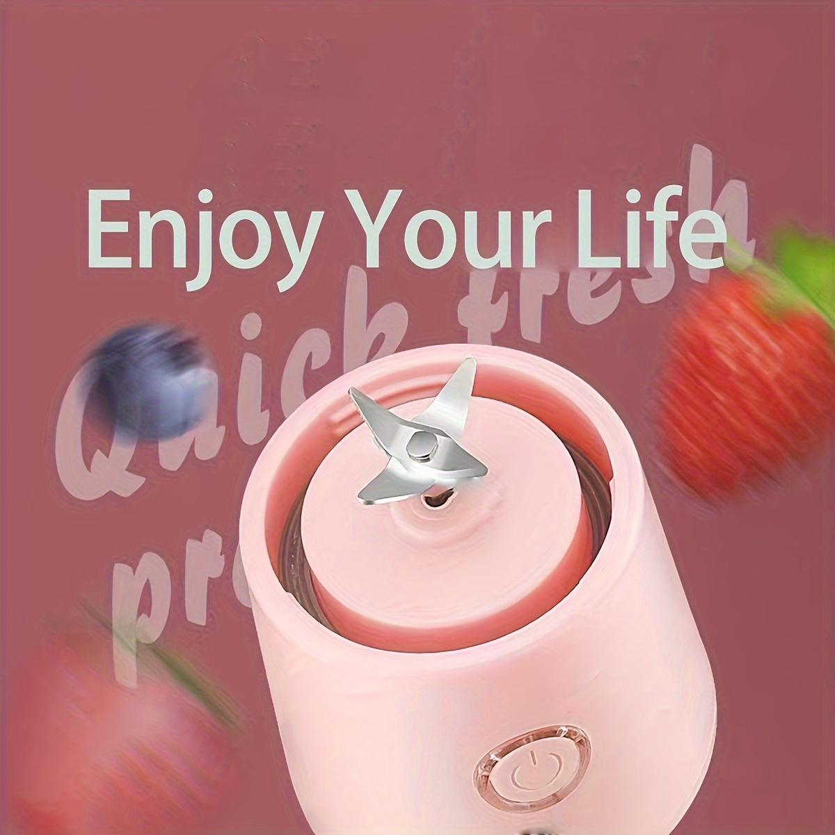 VITAMER 350ml Portable Electric Fruit Juicer USB Rechargeable