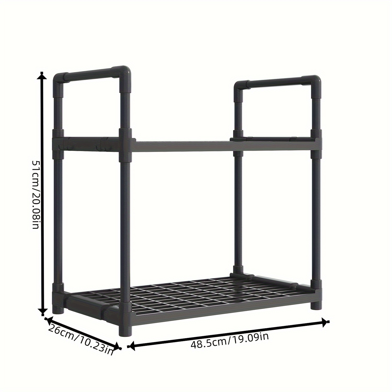 1pc 2-layer Multifunctional Storage Rack, For Household Kitchen Countertop,  Reasonable Storage Of Kitchen Supplies, Place Spices, Space-saving