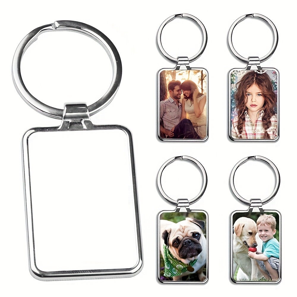 144pcs Blank Acrylic Keychain, Transparent Circular Acrylic Bulk DIY Handicraft Production, with Card Holder Plastic Bag, Vinyl Keychain,Temu