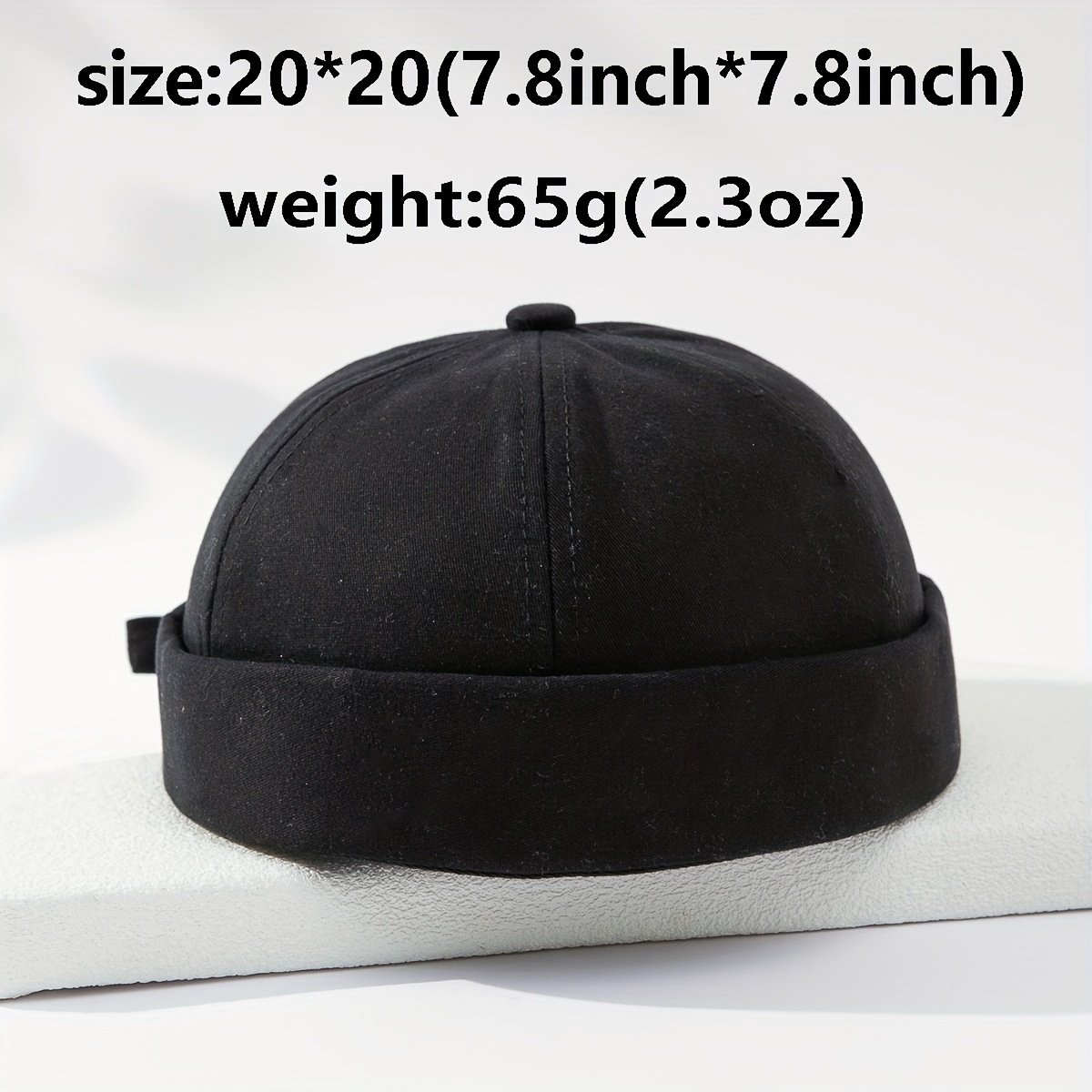 Korean Version Of Retro Solid Color Street Melon Hat Mens Personality  Beanie Flanged Landlord Hat, High-quality & Affordable