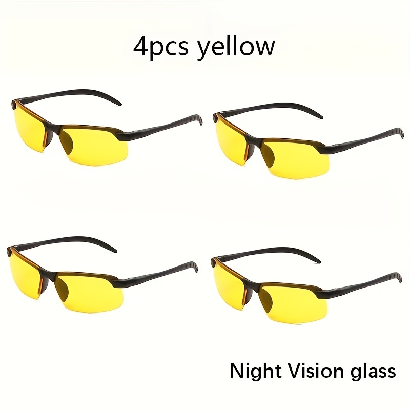 Lunettes teintées jaunes - Vision nocturne - pour la conduite