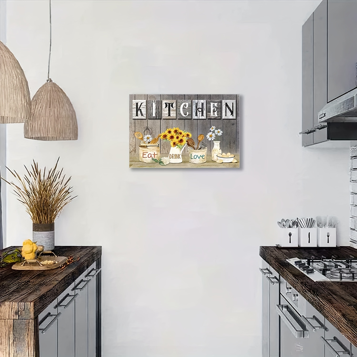 modern farmhouse kitchen wall decor ideas
