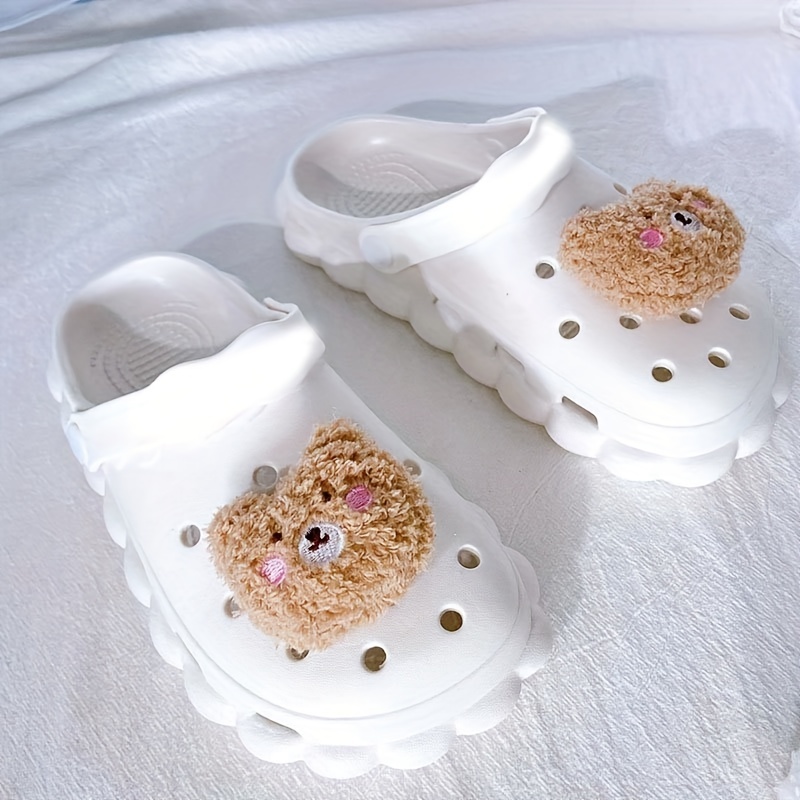 Shoe Charms for Crocs DIY Cute 3D Bear Chain Detachable Decoration