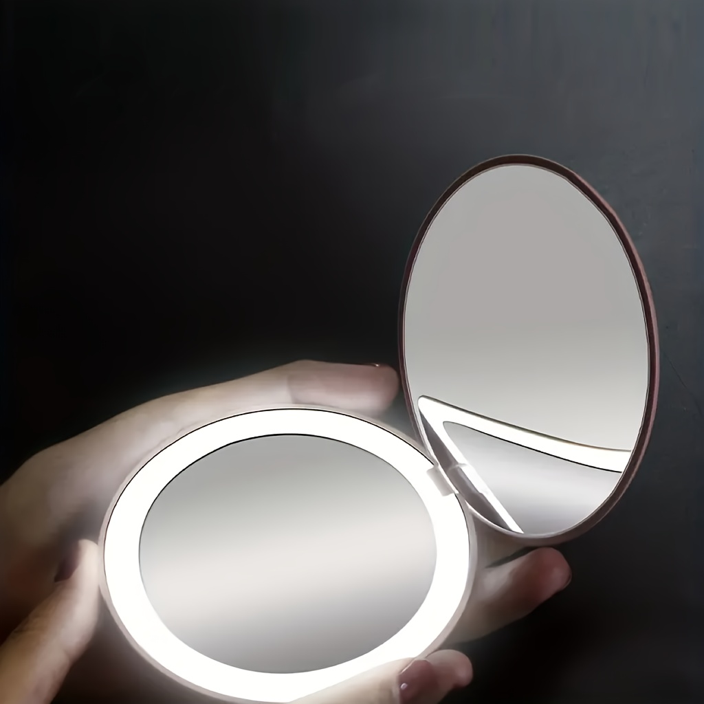 Espejo De Aumento Con Luz - Temu