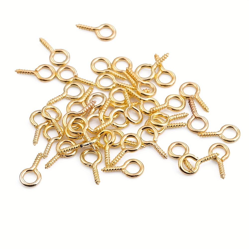 Gold Screw Pins, Gold Screw Pins (Gold Brooch Findings)