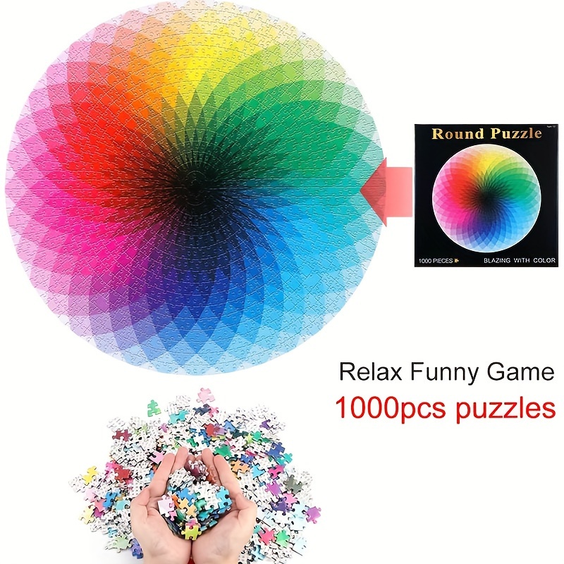 1000 Pieces Adult Rainbow Paper Puzzle