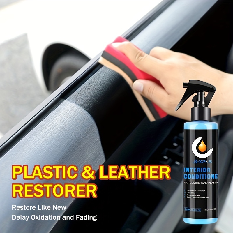 Renovador Plástico Cuero Limpiador Interiores Automóviles - Temu
