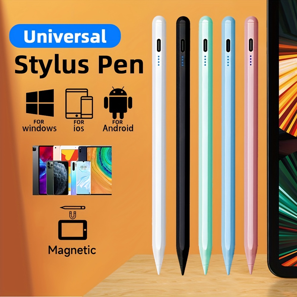 

Universal Stylus Pen For Android/iphone Windows Touch Screen Active Stylus Pencil For Ipad/iphone Pencil Active Touch Pen For Mobile Phone Tablet Writing Drawing ( Blue/ Black/ White/ Green）