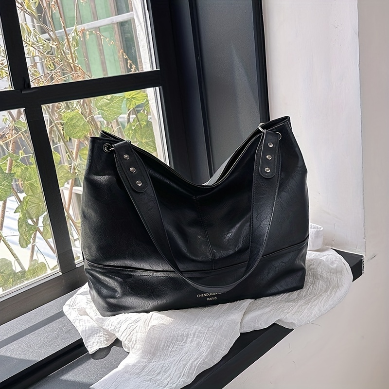 Vintage Patchwork Tote Bag Large Capacity Hobo Bag Crossbody Bag