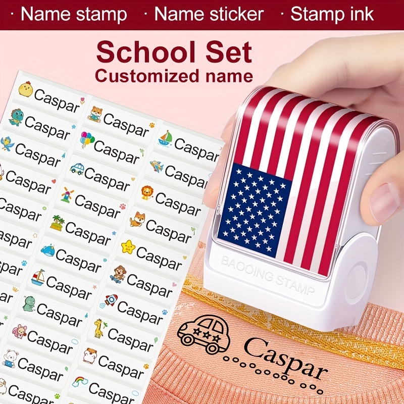 Clothing Name Stamp school Supplies name Clothes Toys custom - Temu