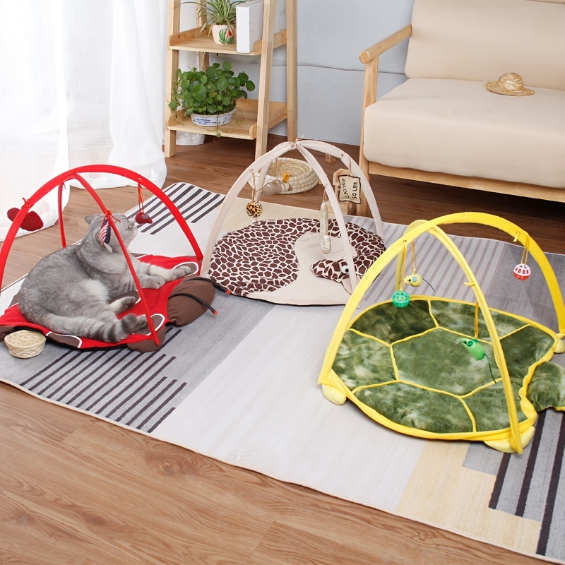 pet cat playing bed kitten exercise tent cat nest puppy training bed pet cat supplies cat teaser toy details 1