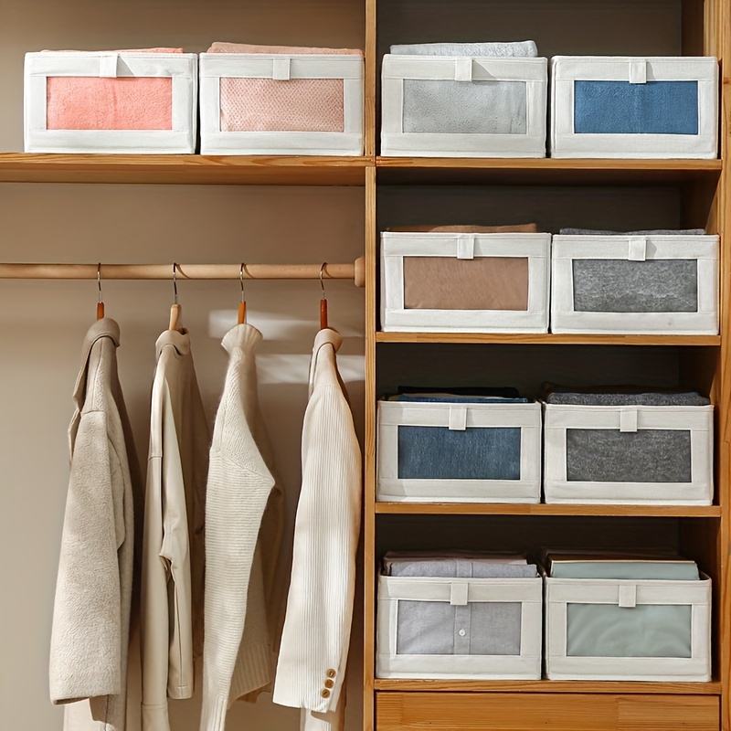 Closet Storage Bins Large Wardrobe And Drawer Storage - Temu