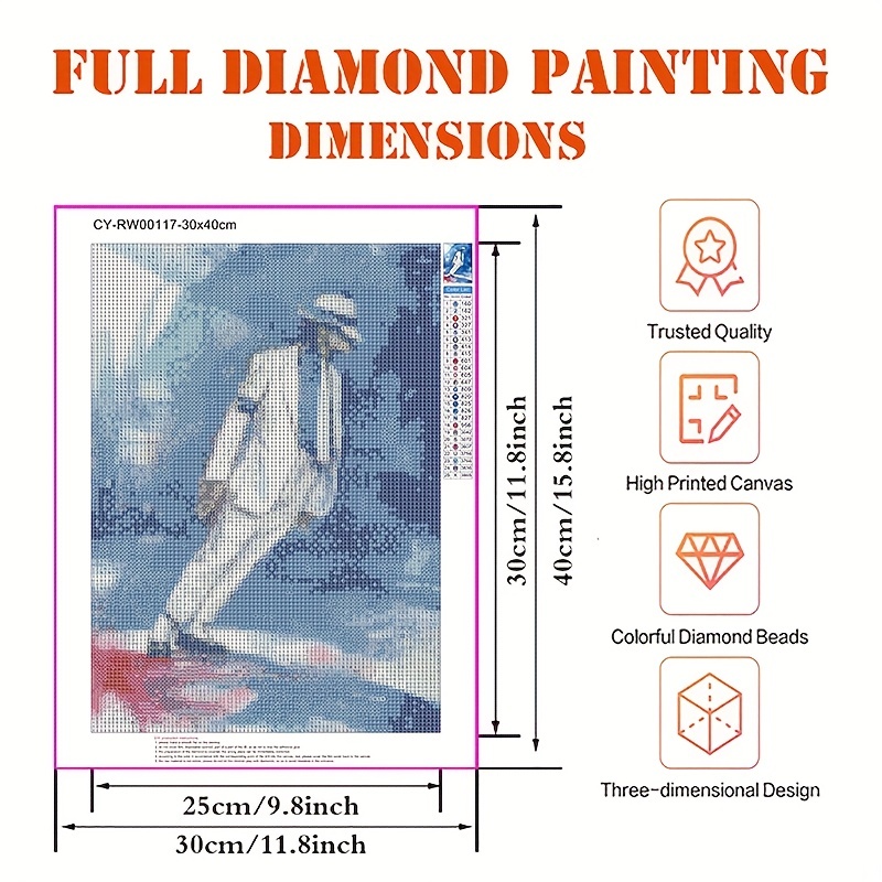 Diamond Painting Kit Protagonist Character Diy - Temu