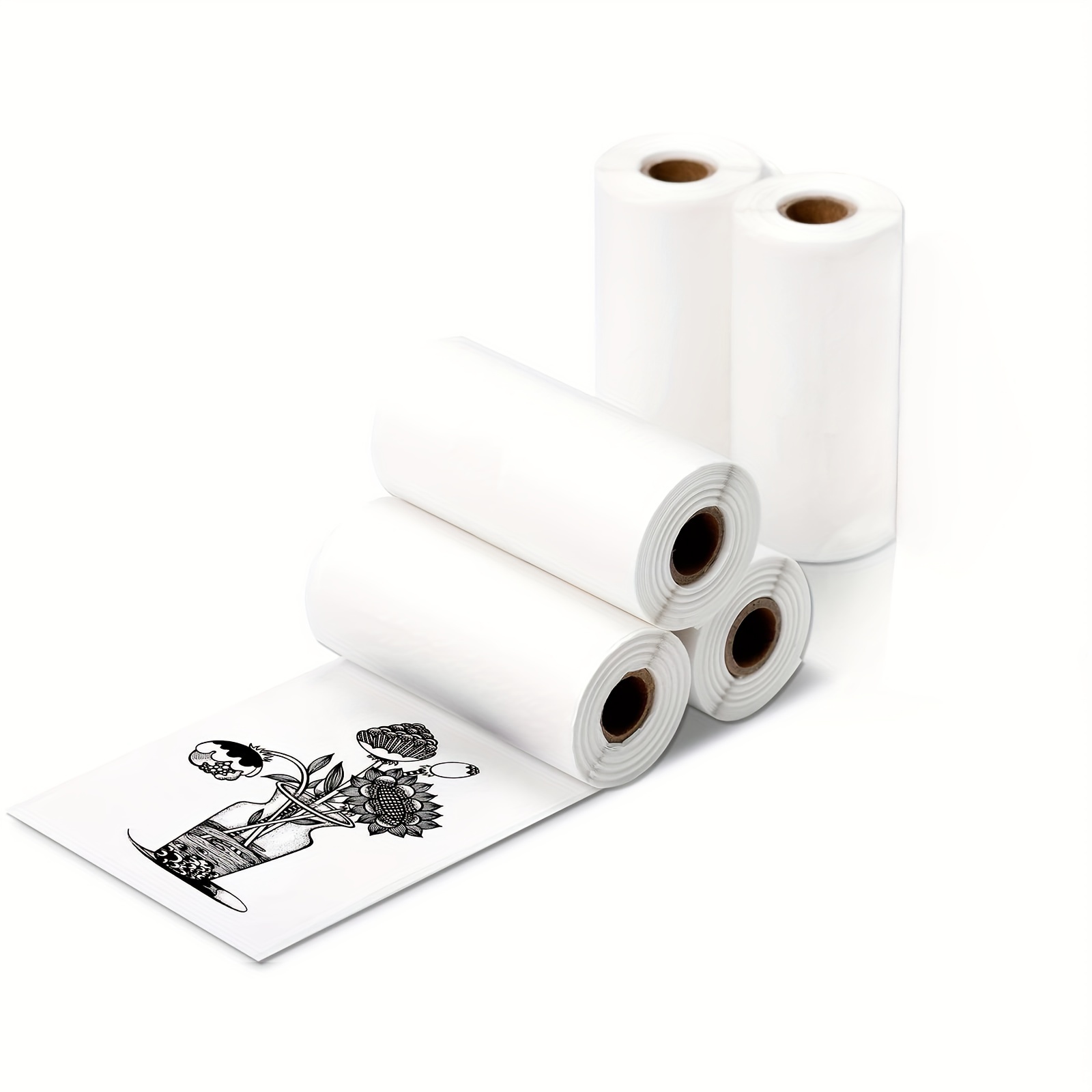 Printable Sticker Paper Roll Mm Self Adhesive Thermal Paper - Temu