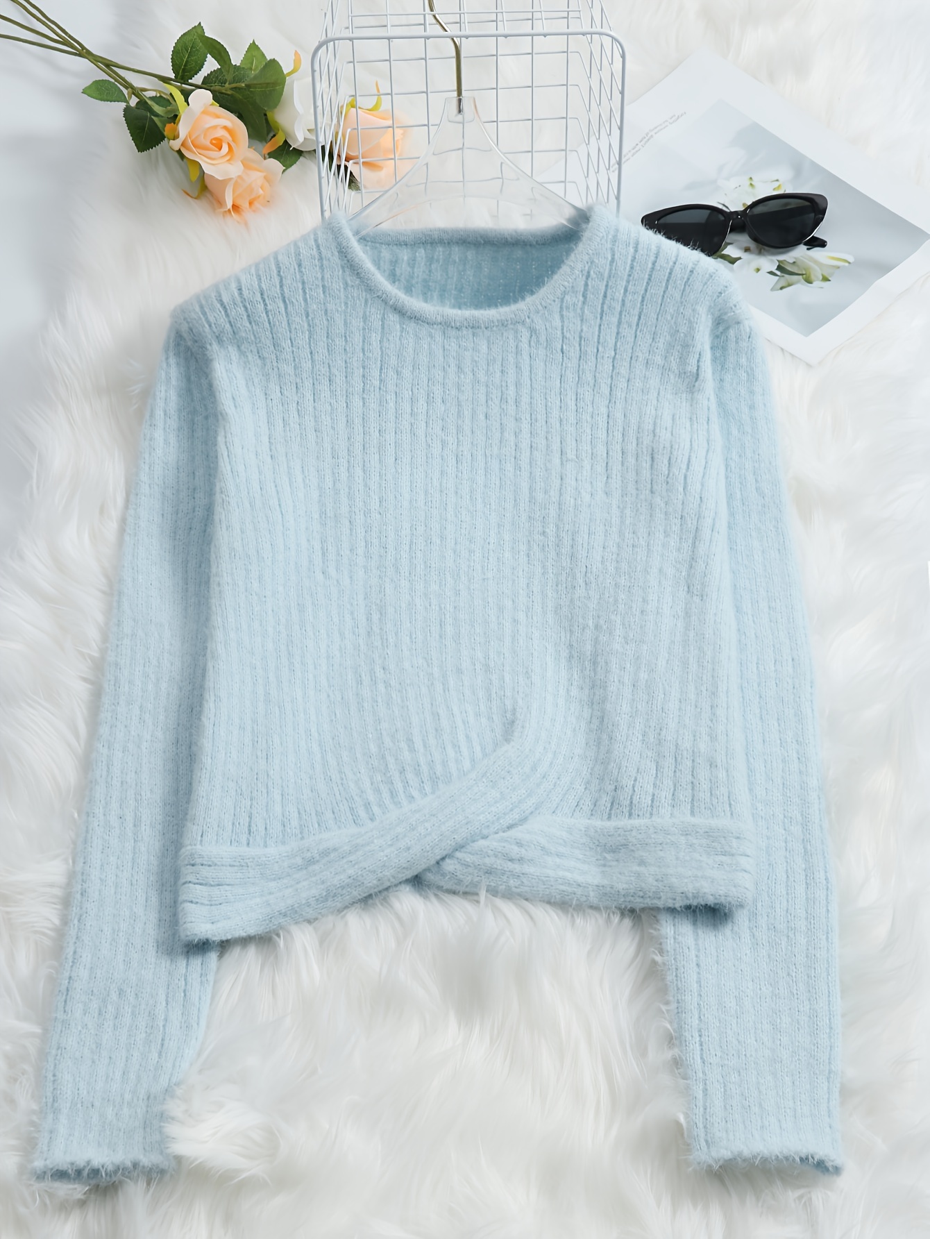 Cozy twist clearance front pullover