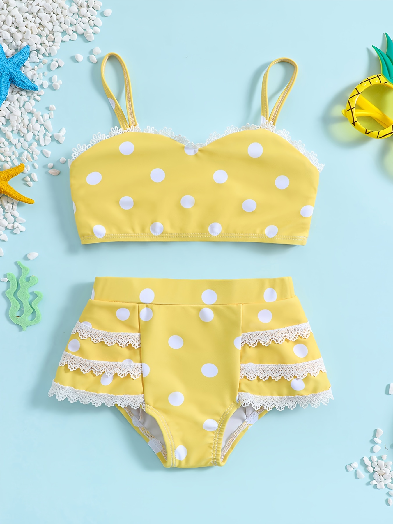 Baby Girls Bikini Top Shorts Swimsuit Set Clothes Bathing - Temu