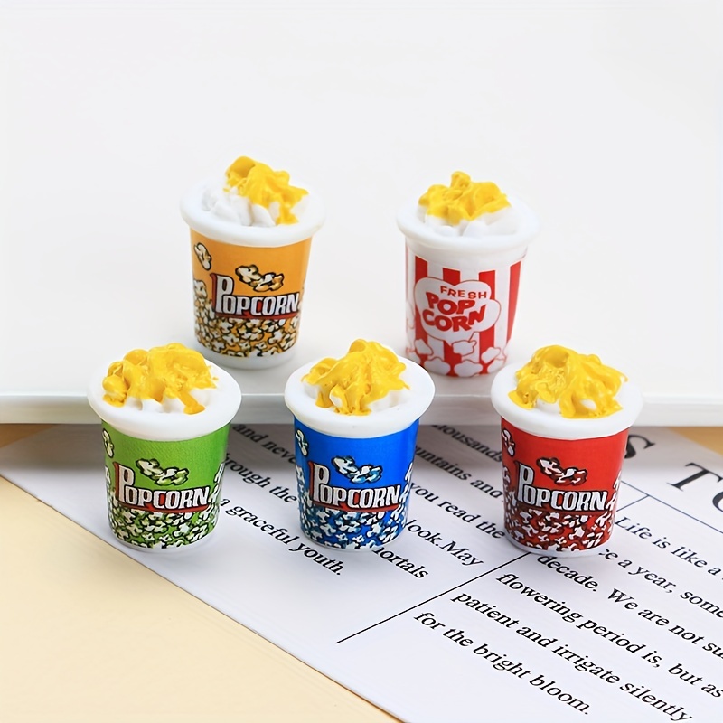 10pcs/pack 3D Popcorn Resin Charms Mini Foods Charm Pendants Jewelry Making  Find