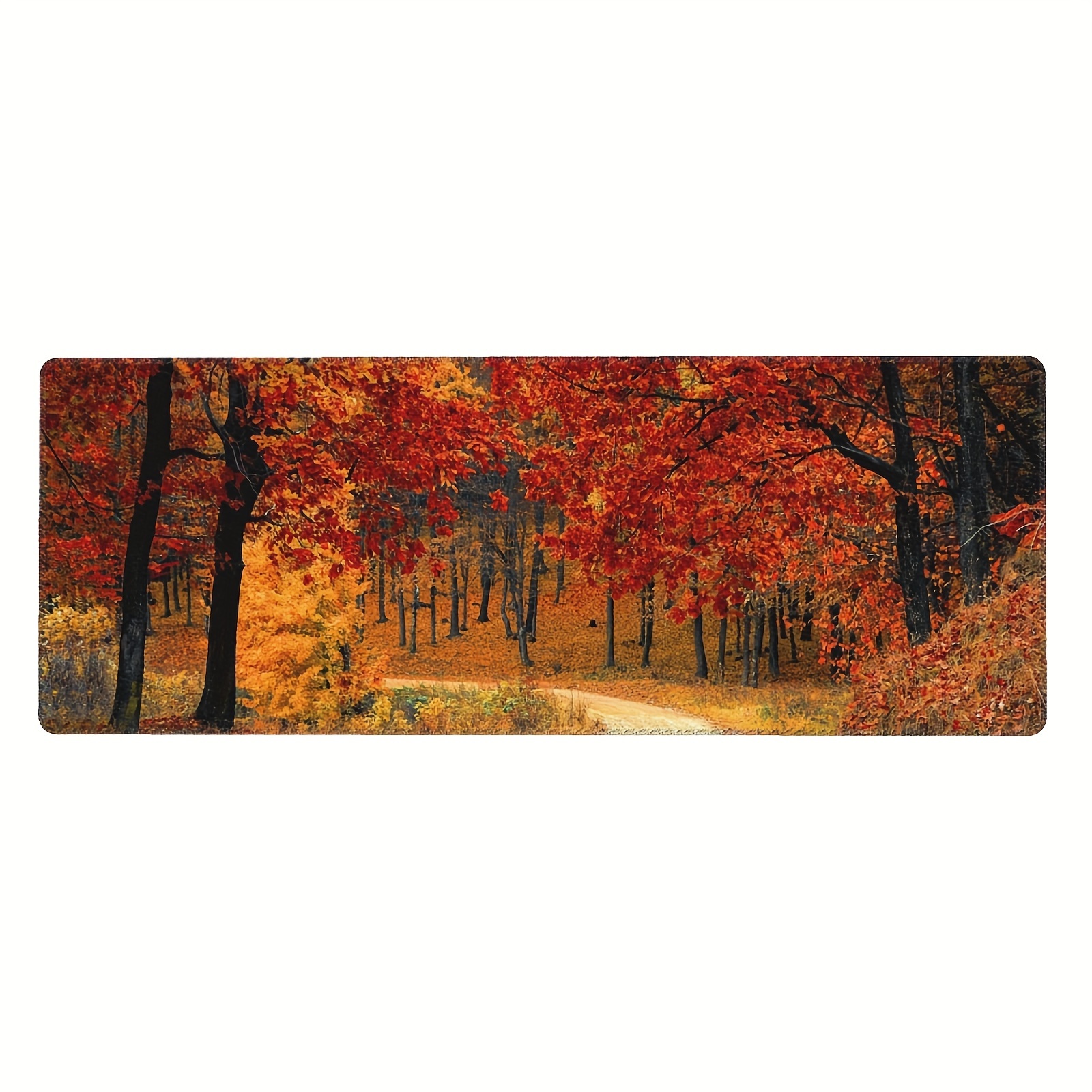 Forest Maple Leaf Desk Accessories Soft Material Comfortable Touch Ergonomic  Gaming Desk Mouse Pad Wrist Rest Design For Laptop - Temu