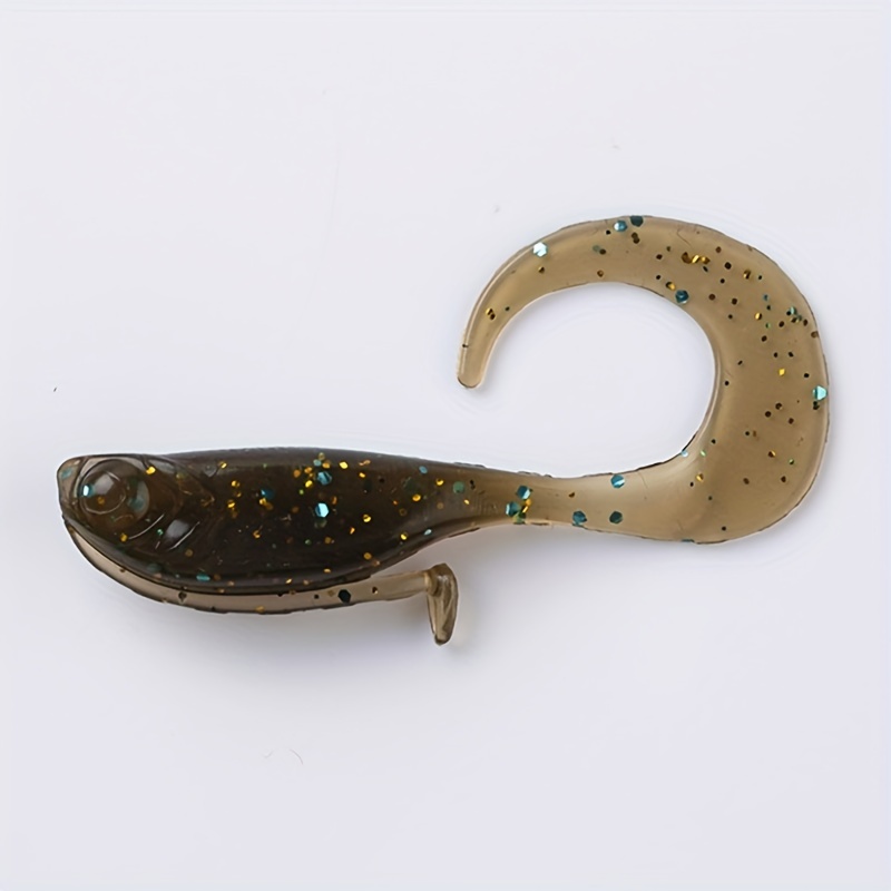 Bakery Soft Bait Lure Fish Shaped Small Twister Tail Lead - Temu
