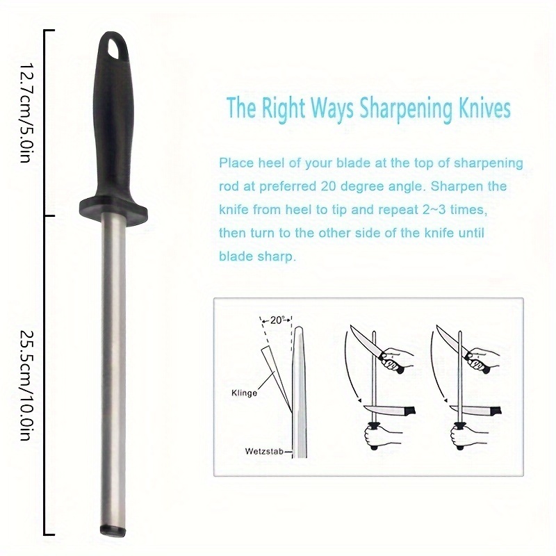 Knife Sharpening Rod,Best Professional Honing Steel Knife Sharpening