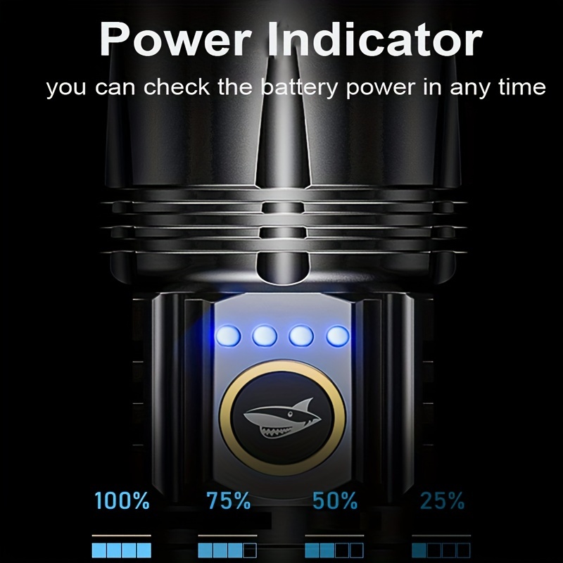 Linterna Led Tactica Aluminio Zoom Probattery Alta Potencia