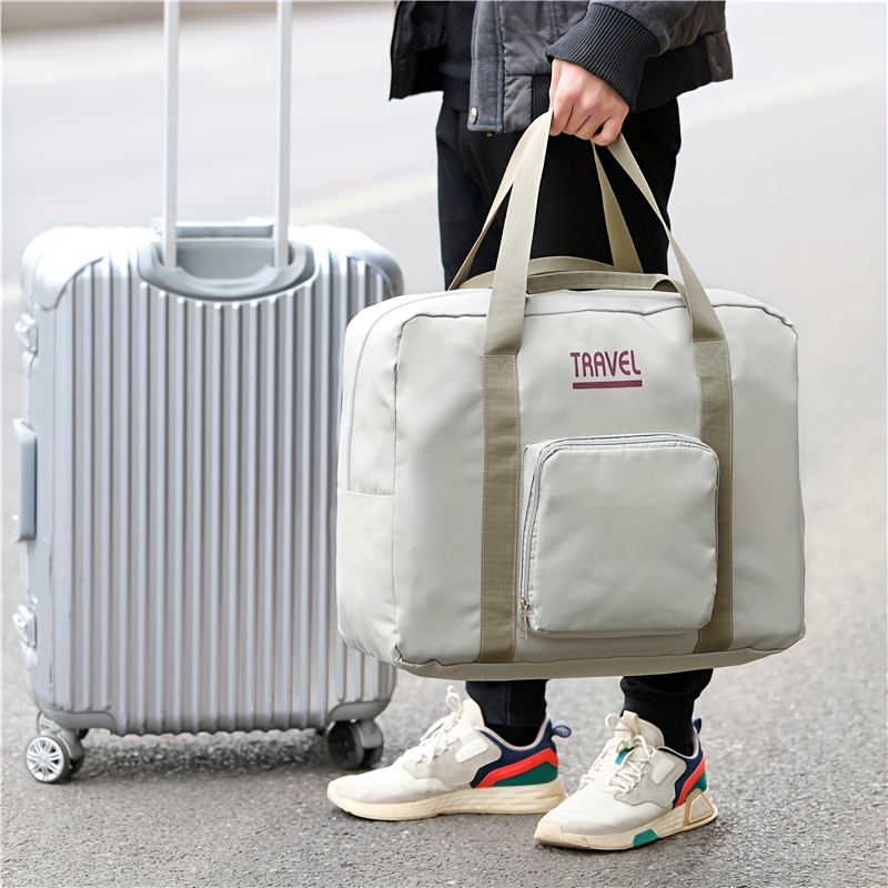 Bolsa de ropa para viajes, bolsa de viaje grande con correa para el hombro,  bolsas de ropa para viajes de negocios, bolsa de equipaje plegable