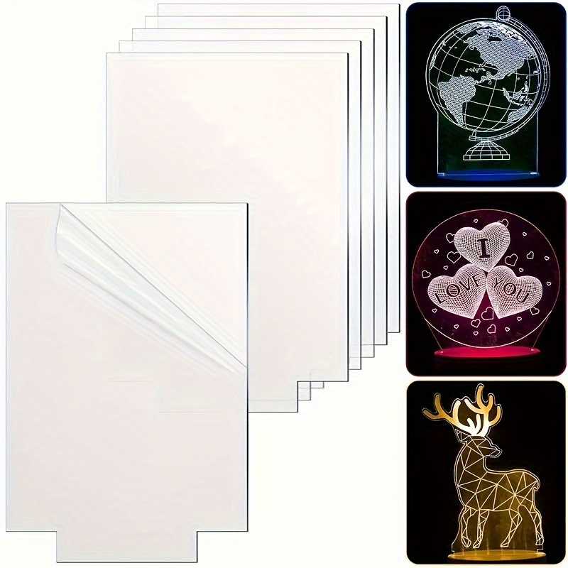 1/2/4pcs Feuille Acrylique Transparente Pour Artisanat - Temu Belgium