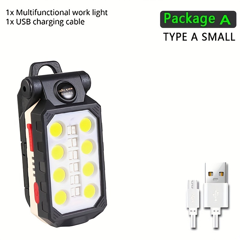 USB LED Arbeits licht Cob wiederauf ladbare Taschenlampe Auto