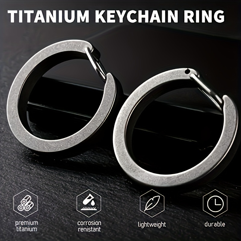 Durable Titanium Keychain With Quick Release Buckle And - Temu