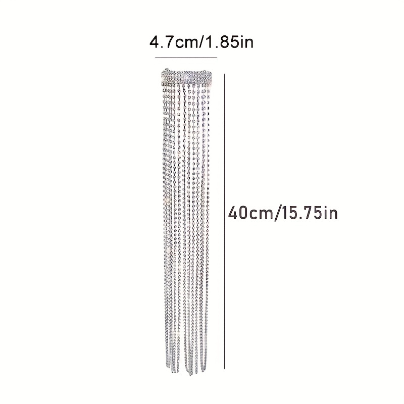 Rhinestone Tassel Hairpin Ponytail Clip Hair Accessories