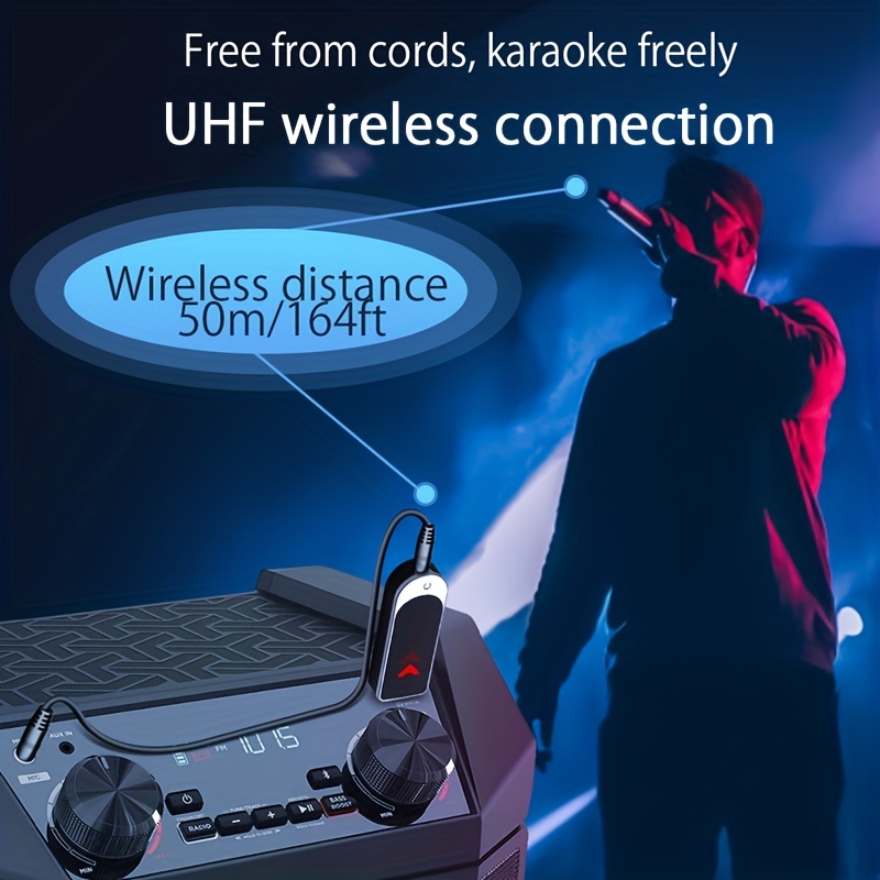 Karaoke Game Microphone Wireless Speaker HiFi Mic for Nintendo Switch  PS5/PS4/Wii U/ Game Console