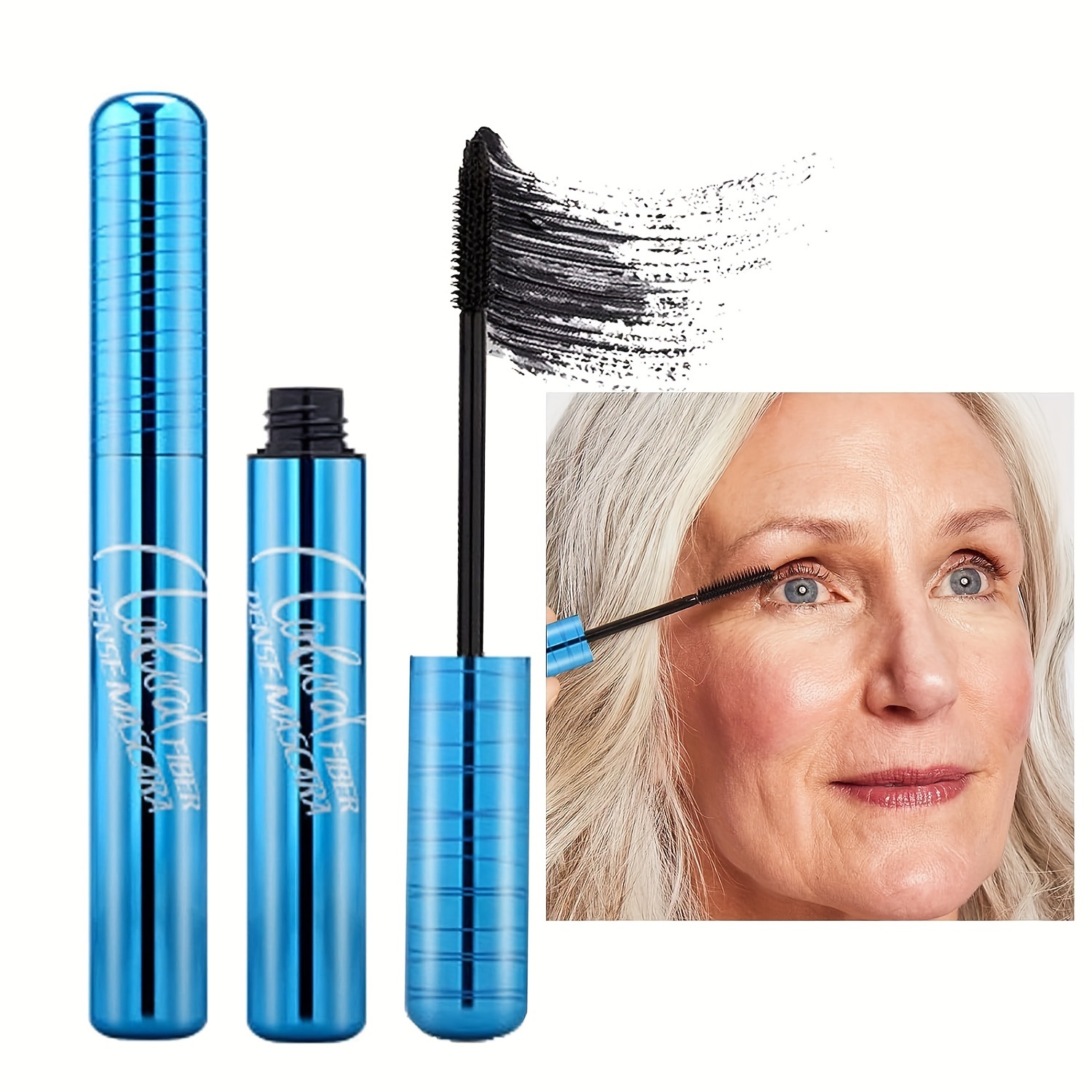 Judydoll Lash Mascara Waterproof Silk Fiber Black Long Curling Eyelash  Extension 
