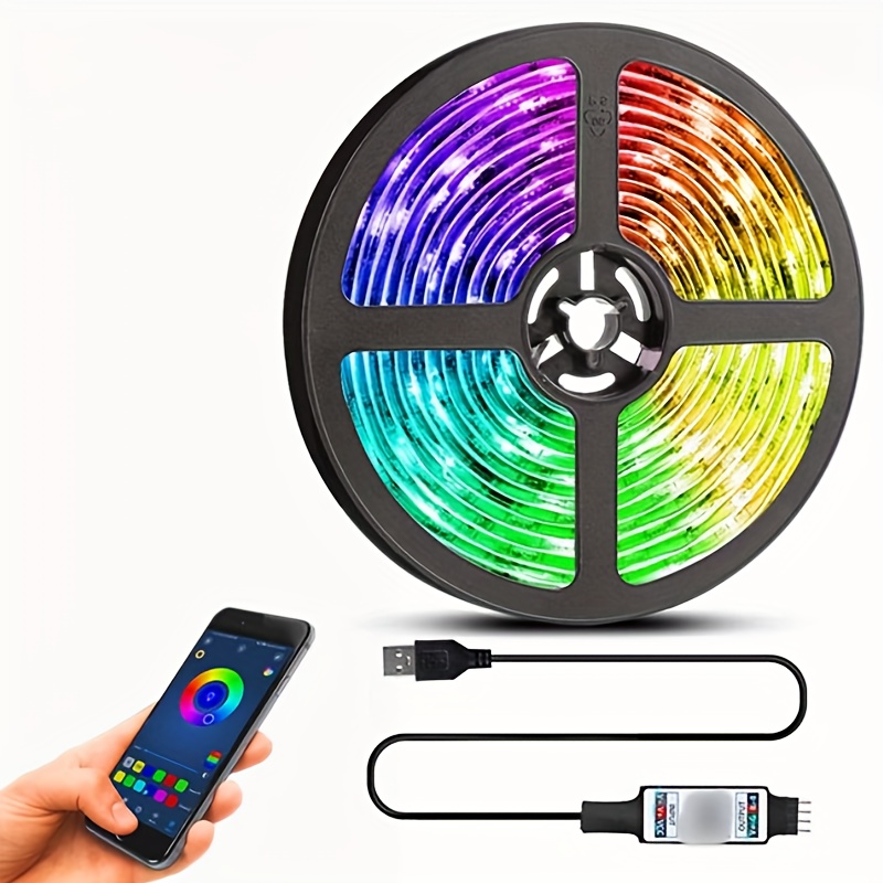 1 Roll 32 8ft Led Strip Lights Smd 2835 54 Leds M Color Changing Led Strip  Lights With 44 Key Remote And Power Supply Ambient Light Led Light Strip  Set, Today's Best Daily Deals