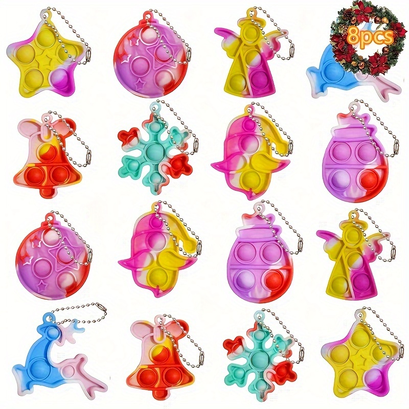 Pop It Pets Keychains, Pop It Keychains, Kids Party Favors, Kids