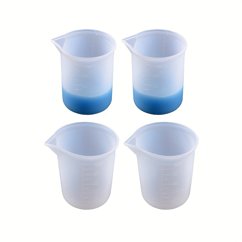 Silicone Measuring Cups for Resin Supplies, Resin Cups Kit with 600Ml &  100Ml Resin Mixing Cups and Tools, Silicone Cups for Resin Molds, Epoxy  Resin