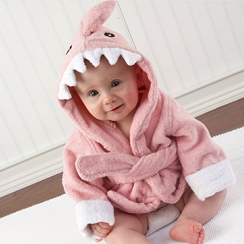 Bata de bebé de alta calidad, bata para niños pequeños, toalla orgánica con  capucha, gruesa y suave (gris, 3-4 años)