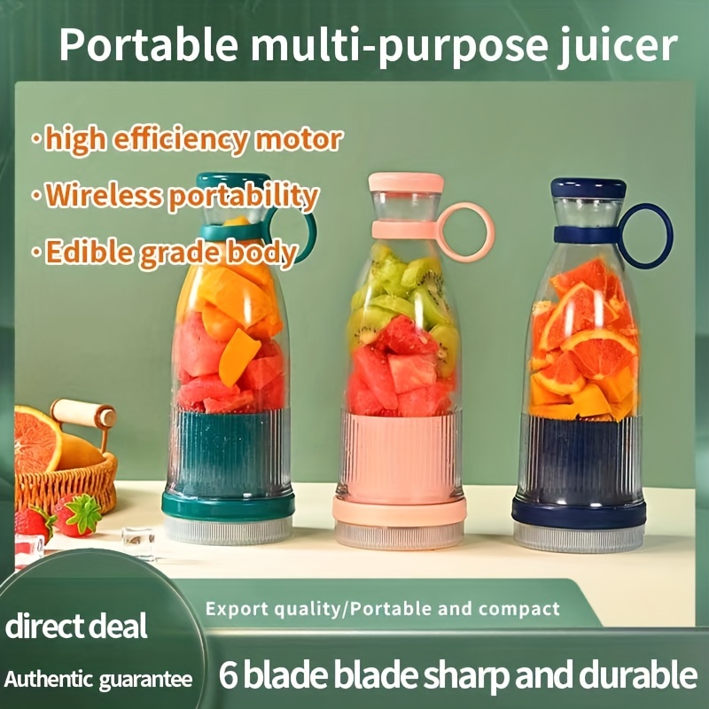 Electric Juicer Wireless Portable Blender, Aug-leaf Blade Usb Rechargeable  Mini Juice Blender Suitable For Juice Shakes And Smoothies, Juicemilk Fruit  And Vegetable Mini Juicing Cups Kitchenware Kitchen Stuff Small Kitchen  Appliance 
