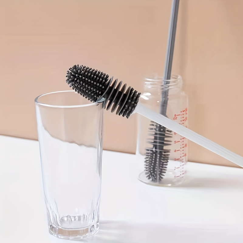 Long-handled Silicone Cup Brush Bottle Insulation Silicone Cup