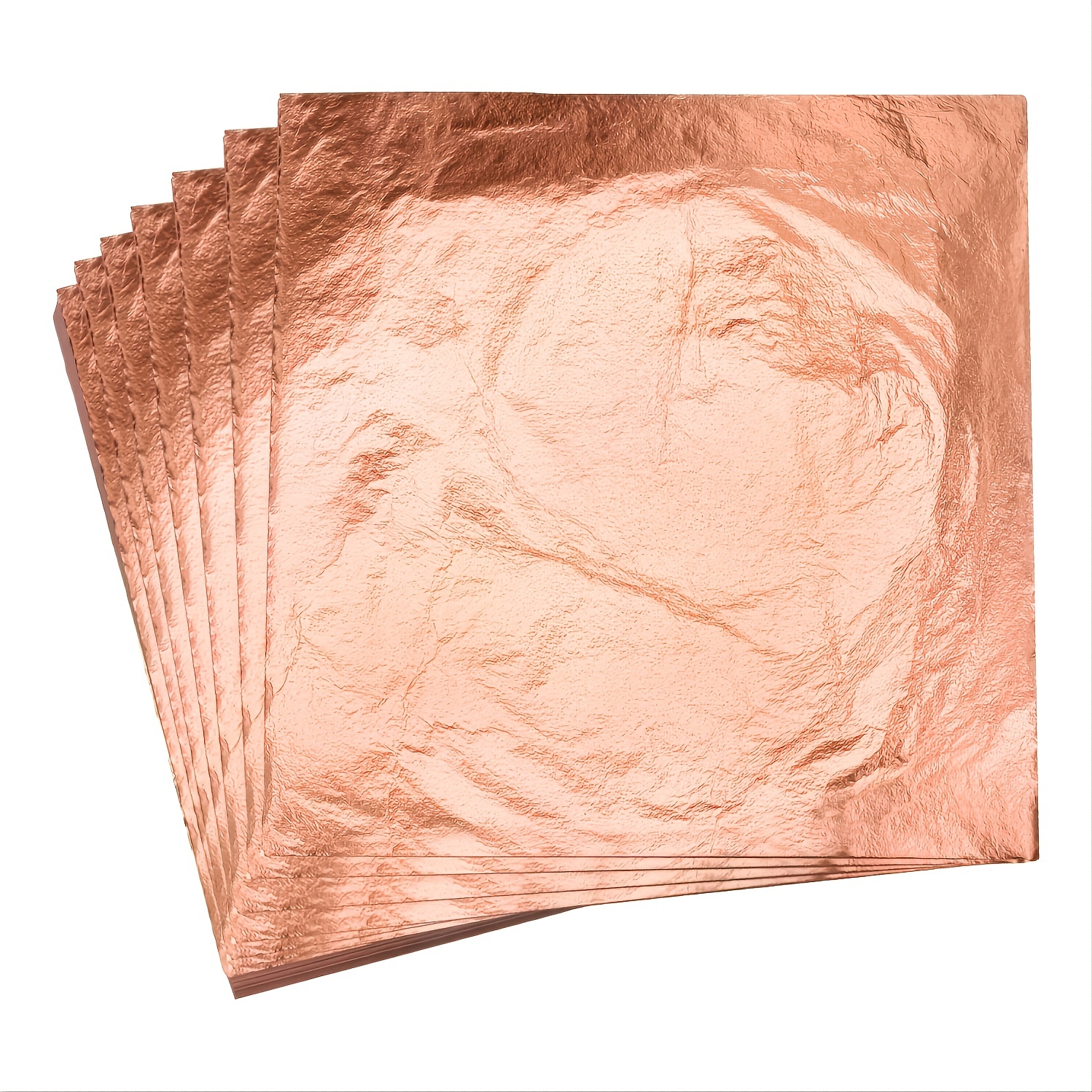 DECONICER 300pcs Imitaion Gold Leaf Sheets for Resin.3 Multi-Color Gold  Foil Sheets (Gold,Silver,Rose Gold) are Suitable for