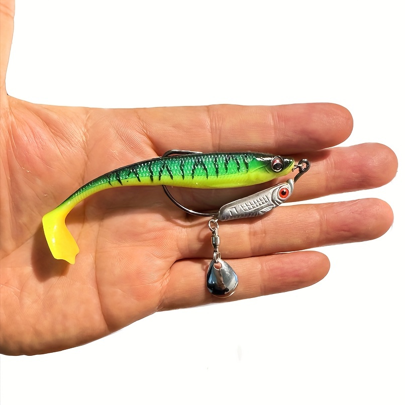 Hampool Jigging Weedless Sea Fly Soft Spinner Fishing Lures Baits