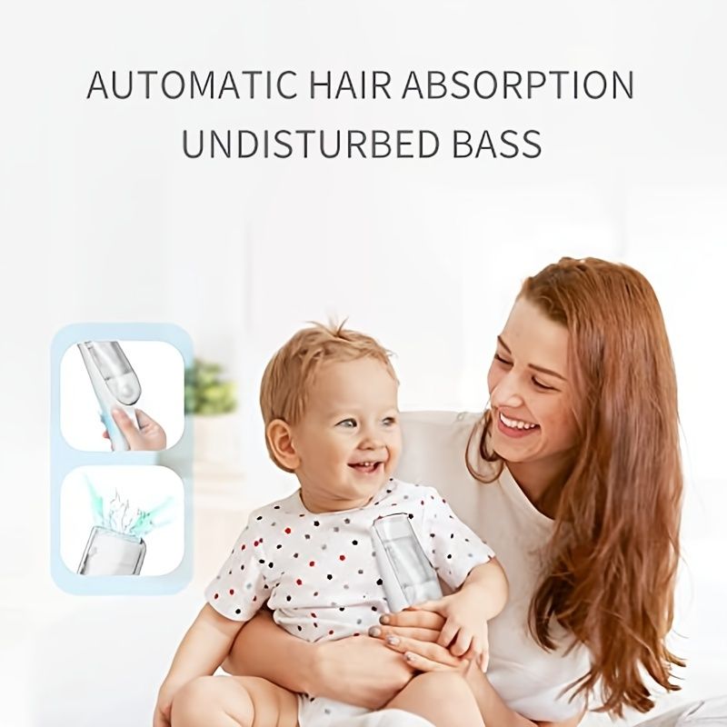 Toddler Baby Hair Push Baby Hair Clippers With Vacuum For Infant Fine Hair  Baby Hair Clipper Quiet Hair Trimmer For Baby | Check Out Today's Deals Now  | Temu