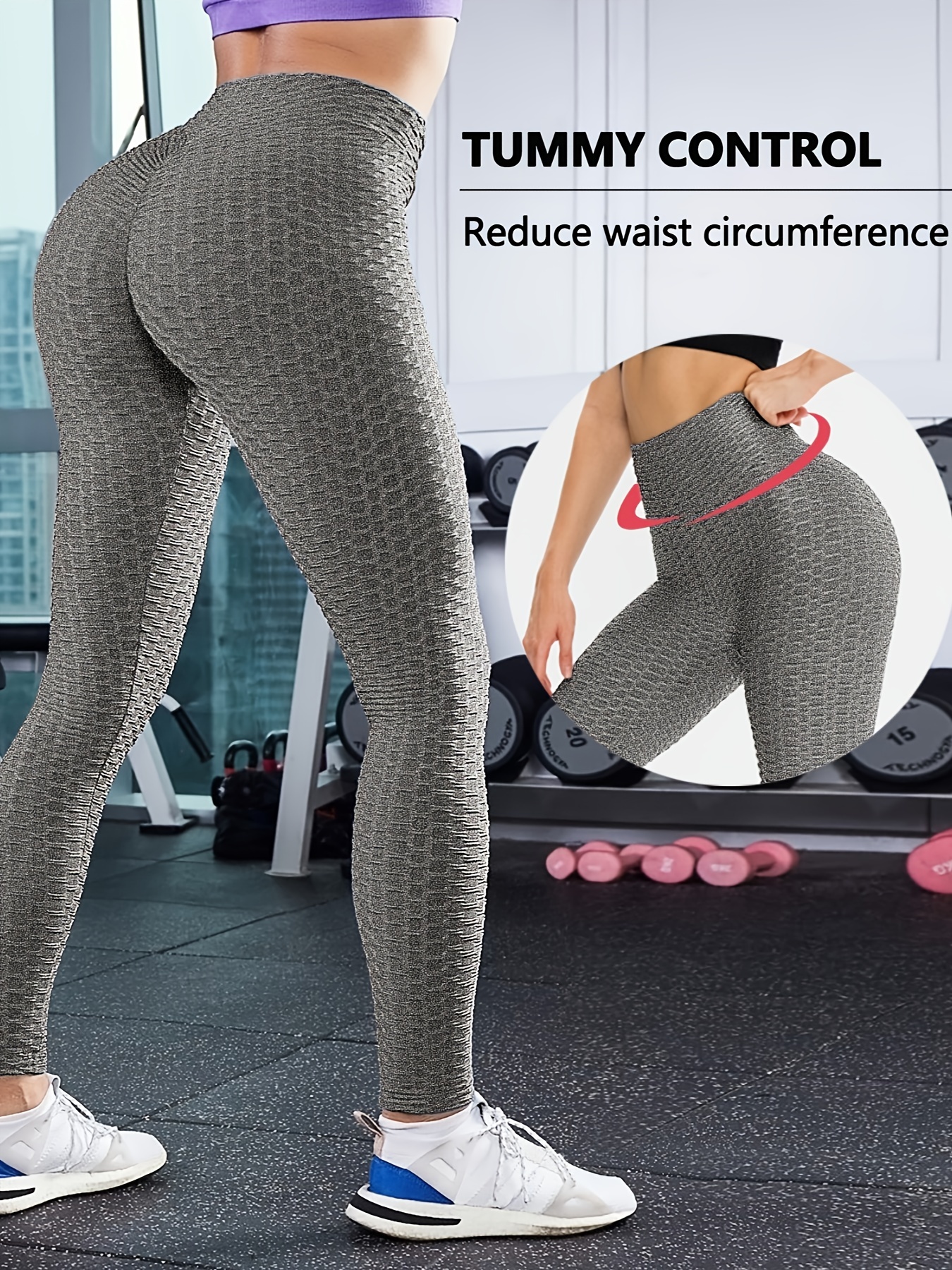 Women's High Waist Yoga Pants Slimming Booty Leggings Workout Butt