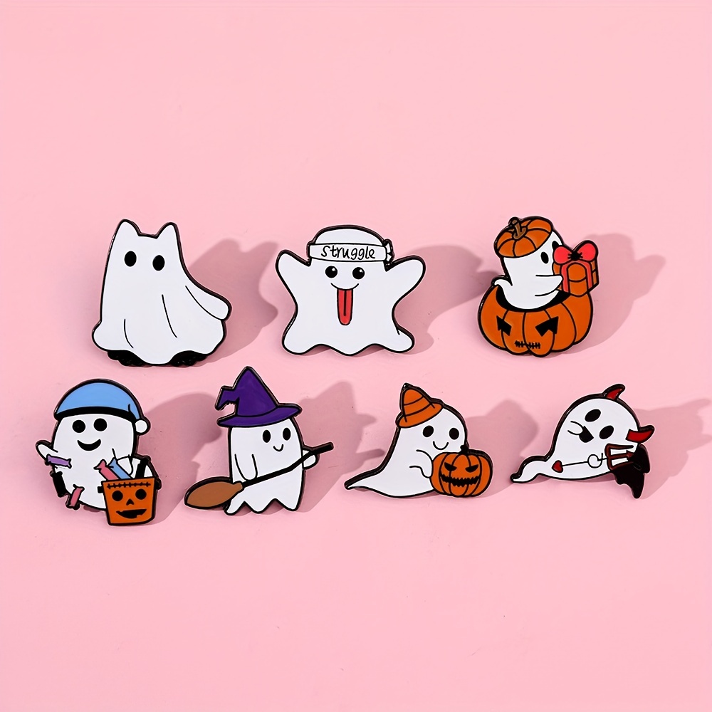 Dia das Bruxas - Broches engraçados fantasmas para mochilas - Alfinetes  acrílicos para adolescentes mochilas decorações para meninas meninos  crianças presentes Halloween Buniq : : Moda