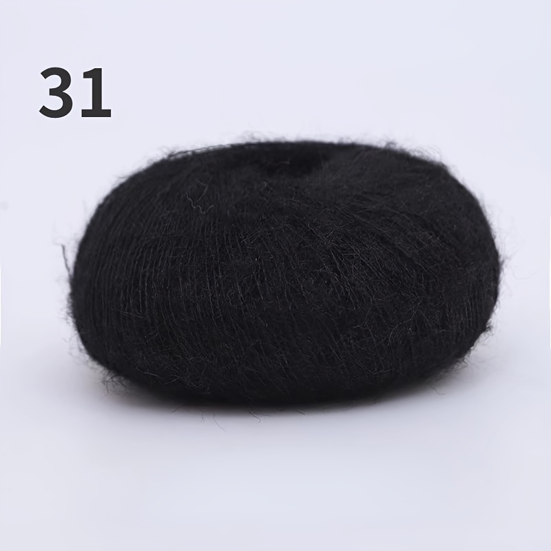 Joyzan Wool Yarn, Soft Mohair Knitting Warm Angola Mohair Long Wool Yarn  for DIY Crocheting Shawl Scarf Socks Hats Sweater Arm Knitting Thick  Refined