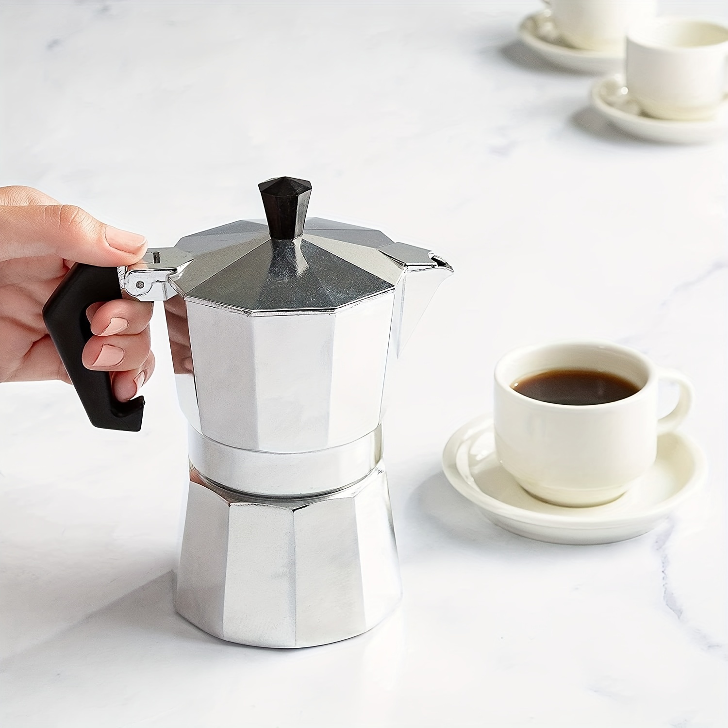 Greca Stovetop Espresso And Coffee Maker - Authentic Italian And