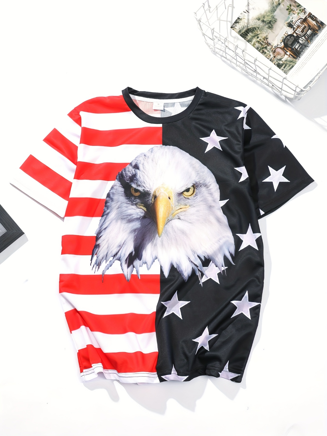 American Flag Letter usa Pattern Print Men's Comfy T shirt - Temu Canada