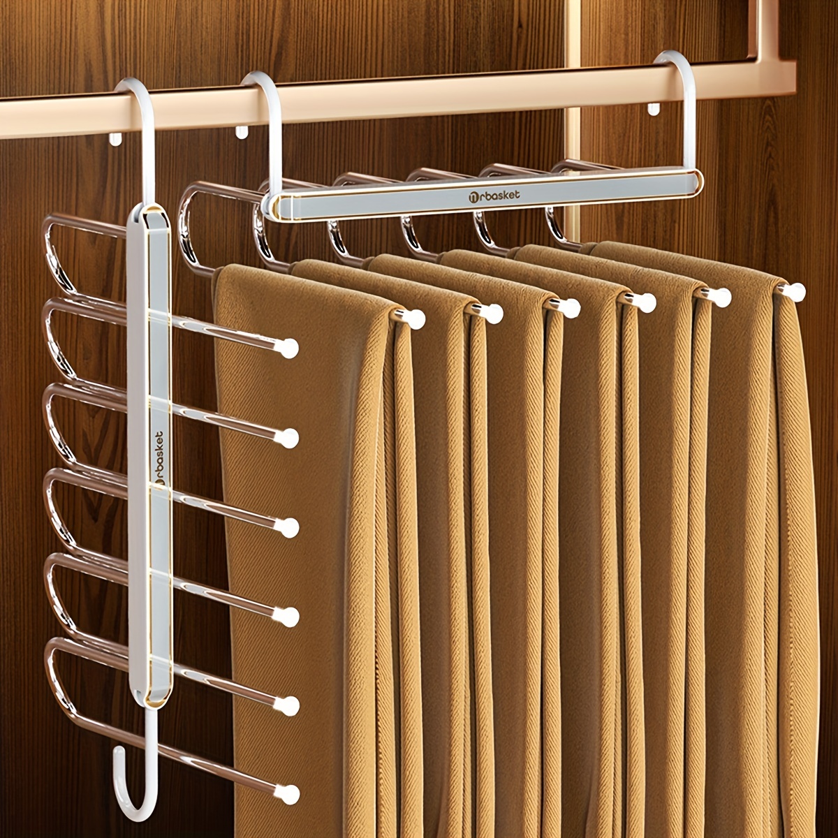 Curved Shape Hanger Metal Yoga Pants Hangers Pants Hanger - Temu