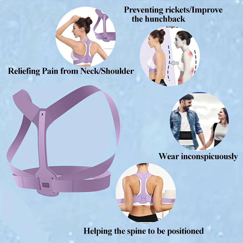 Adjustable Back Posture Corrector Back, Shoulder and Spine Pain Relief S/M